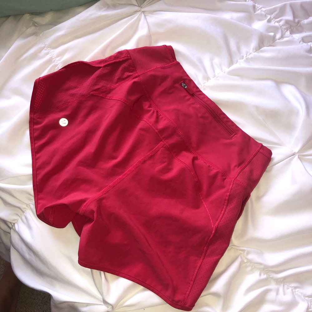 Dark Pink Lululemon athletica running shorts